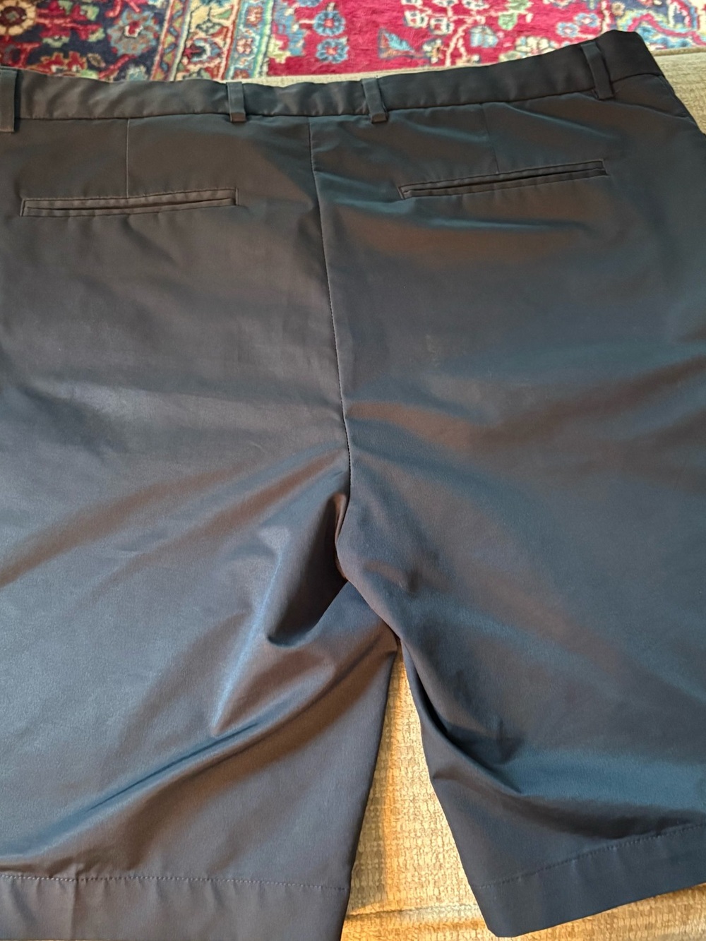 Greg Norman Collection Navy Flat-Front Performance Shorts - Picture 4 of 4